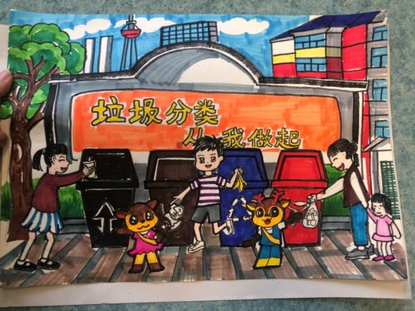 為小藝術(shù)家們點贊！“垃圾分類，我們有‘畫’說”
